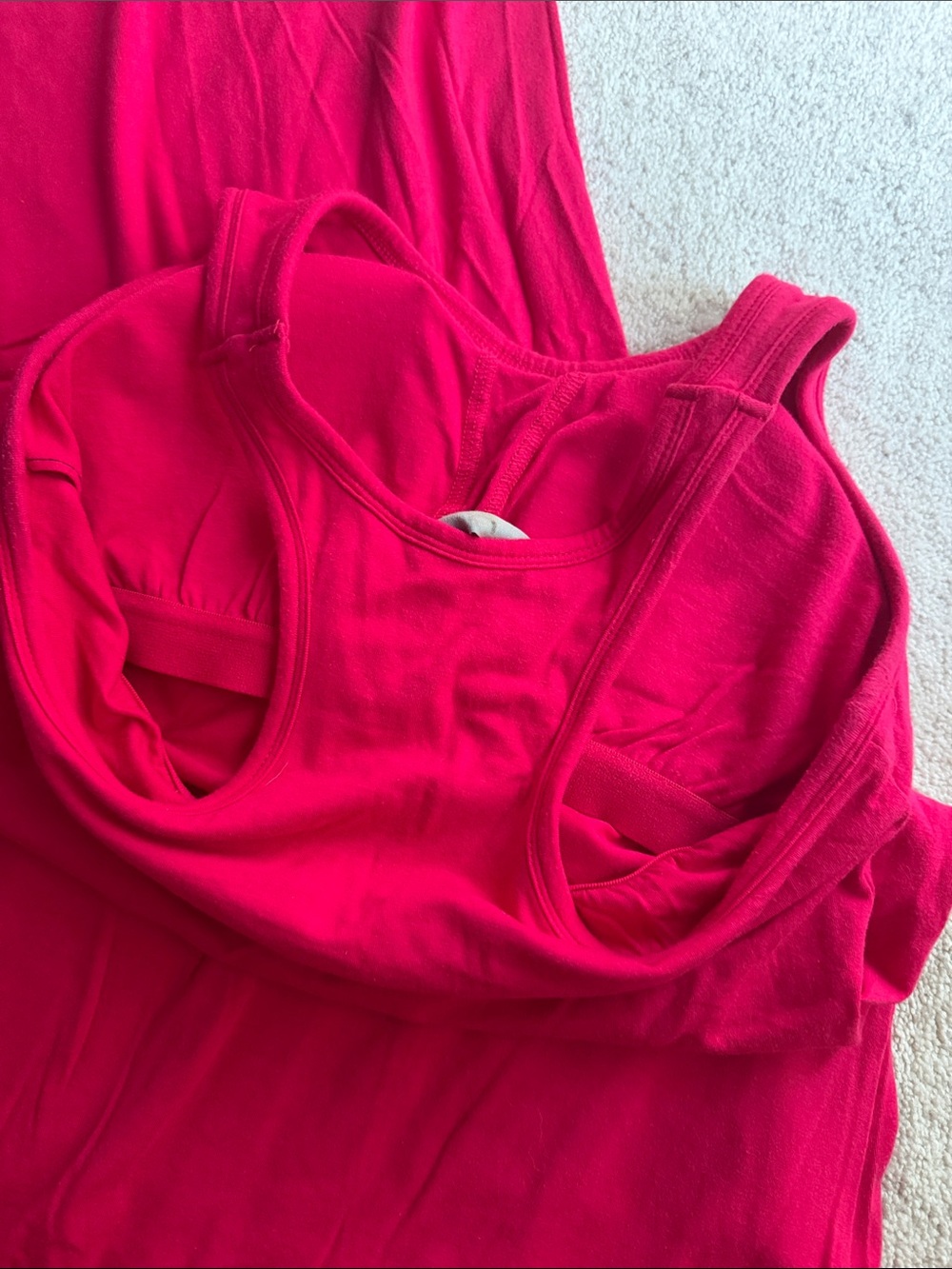 Athleta Hot Pink Racerback Tank Dress - size Small - Picture 4 of 4